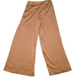 Forever 21 Pants High Waisted Wide Leg Trouser Pants Brown/ Copper Size Large